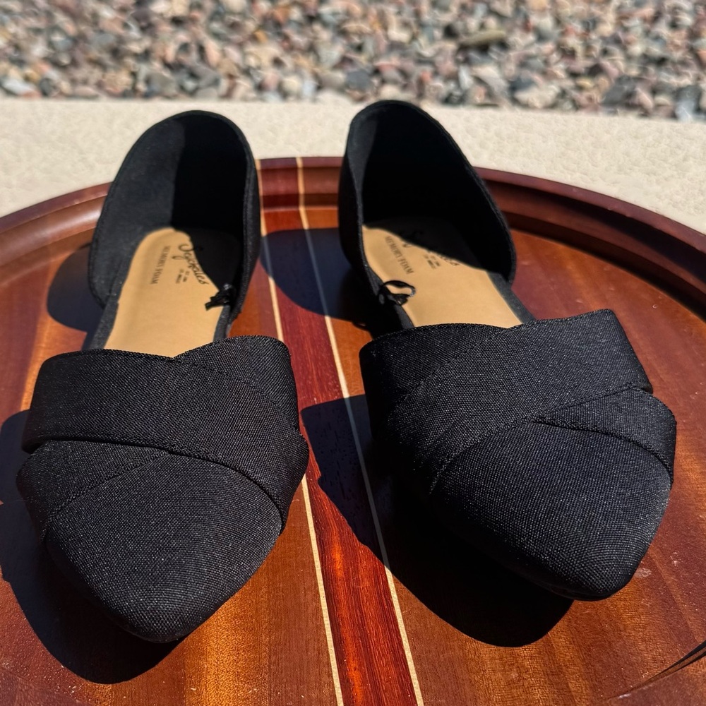 Point Toe Flats Seychelles  Black Size 9.5 With Memory Foam Sole - Picture 5 of 8